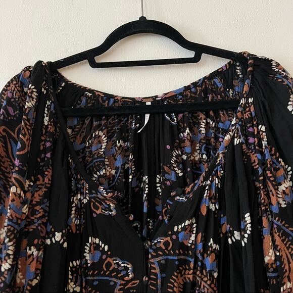 Free People Boho Paisley Print Swing Dress - Picture 4 of 6
